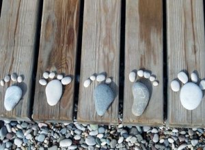 Stones in the Shape of Feet and Toes