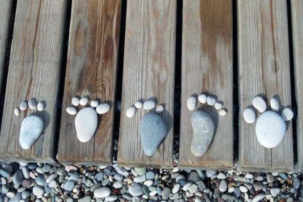 Stones in the Shape of Feet and Toes