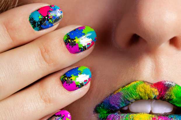 Splatter Ombre Graffiti Polka Dots Scotch Tape Sharpie Nail Art Tricks